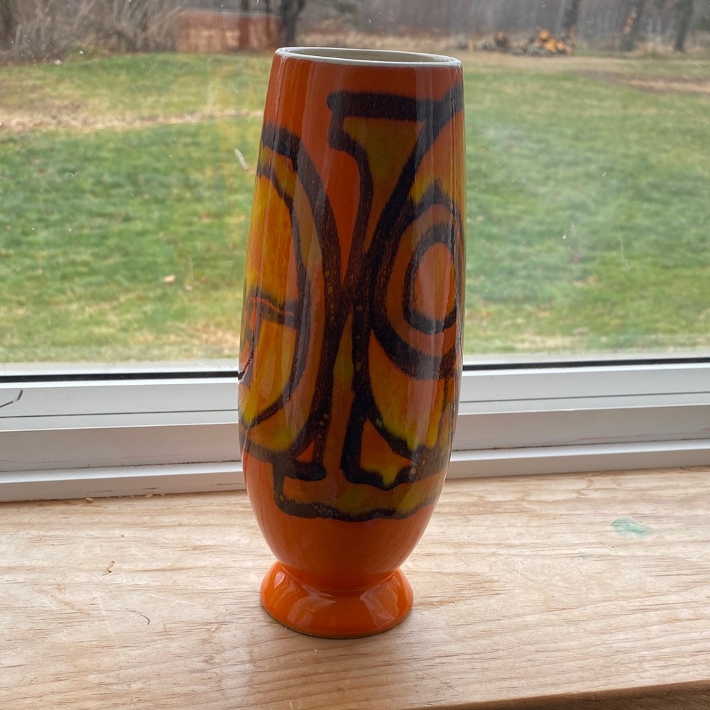 Vintage Poole England pottery vase